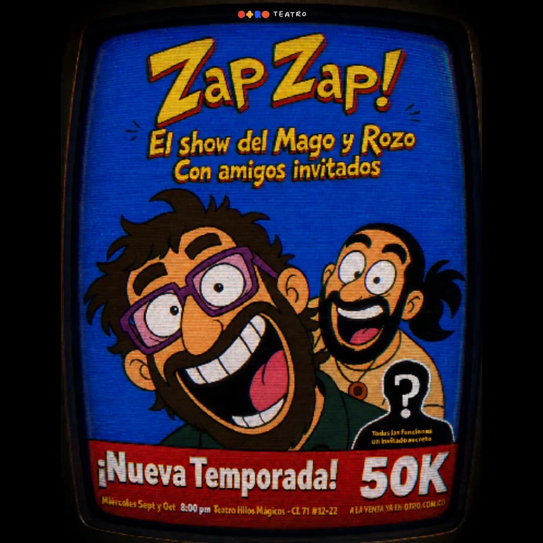 ZAP ZAP! UN SHOW DE COMEDIA MIÉRCOLES SEP Y OCT